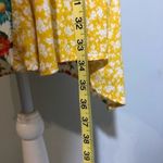 Uncle Frank Sunny Yellow White Ditsy Floral Strappy Mini Dress Summer Scoopneck Photo 3
