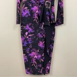 Chiara Boni La Petite Robe Floral-Print Ruffle Bodycon Midi Dress Size 44/8 Photo 7