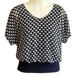 CAbi  Women's Navy Elephant Parade Blouse S Photo 1
