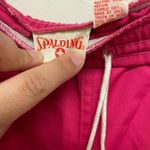 Spalding  Hot Pink Drawstring Cropped Wide Leg Athletic Pant Photo 6