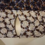 Piazza Sempione  Hobo Chic Silk Black Brown and White Floral Blouse Size 42 Photo 6