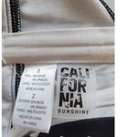 NWT California Black/white polka dot twist front molded cup bikini top size 2 Black Photo 6