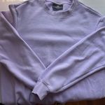 H&M light purple unisex relaxed fit crewneck Photo 4