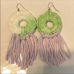 Bundle of 2 Crochet Boho Fringe Earrings (Handmade) Photo 3