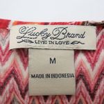 Lucky Brand Margarita Meadow Tank Top M Chevron Zig Zag Print Photo 4