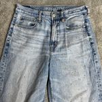 American Eagle  Super High-Rise Baggy Straight Rhinestone Jeans Size 6 Photo 7