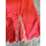 Victoria's Secret  Pink‎ Satin Slip Dress Lace Trim Nightgown Lingerie L Photo 5