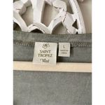 Saint Tropez West 1672 Boho Sage Green Top Size Large Photo 2