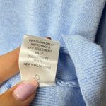 Milly  Seriously Soft Bell Bow‎ Sleeve Blue Cropped Sweater Size Medium Ties Luxe Photo 5