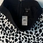Ann Taylor Black & White Leopard Mini Pencil Skirt Photo 9