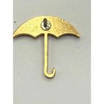 Travelers Insurance Company Lapel Pin Umbrella Logo Tie Tack Red Photo 2