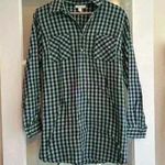 Liz Lange  maternity Henley flannel top size L Photo 0
