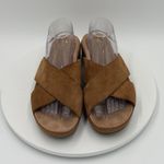 Vionic  Hayden Suede Women's Size 10 Slides Platform Sandals Leather Toffee Brown Photo 2