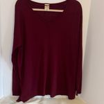 Faded Glory  LIGHT WEIGHT SWEATER BORDEAUX COLOR LONG SLEEVE
SIZE LARGE (12/14) Photo 1