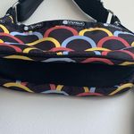 LeSportsac New! x Rowing Blazers Arc de Noir AEC Shoulder Bag Arc en Ciel- Black Photo 10