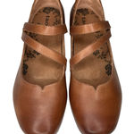Taos Womens Banter Brown Leather Mary Jane Shoes Size 8 Comfort Flats Photo 0