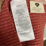 Madewell  Sweater Cardigan Top Scoopneck Cropped Buttons Front Textured Rust Pink Photo 11