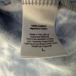 Beyond Yoga  Size Large Long Sleeve V Neck Pullover Gray Tie Dye 100% Cotton Yoga Photo 4