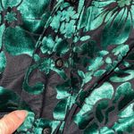 INA Womens Velvet Bow Tie Long Sleeve Mini Dress Black Green Size Medium NWOT Photo 7