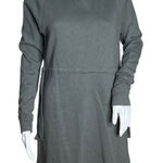 Athleta  Dress Womens XS Gray Studio Cinch‎ Sweatshirt Basic Neutral Minimalist Photo 0