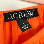 J.Crew Palermo Linen Smocked Waist Mini Dress Long Sleeve Orange Size Small Photo 8