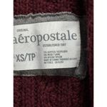Aeropostale  Burgundy Cable Knit‎ Open Cardigan Sleeveless Vest Size XS Pockets Photo 1