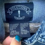 Vintage 90s fall harvest Halloween long sleeve denim chambray button up shirt Photo 6