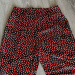 L'Agence L’AGENCE Ankle Pants Womens Size 4 Black With Red Polka Dot Photo 6