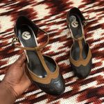 Brown leather Mary Jane t Photo 0