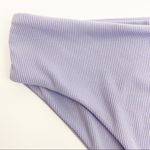 SheIn  Ribbed High Waisted Bikini Bottoms: Lilac Photo 1