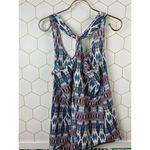 Olive & Oak  Blue Geometric Pattern Top - Size - Medium Photo 1