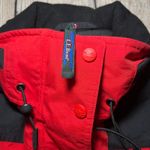 LL Bean Womens Red Black Insulated Ski Snowboard Jacket Parka Large Hooded 90s Photo 3
