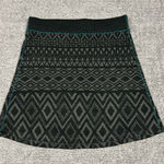 Kuhl  Adriana Skirt Womens Small Gray Merino Wool Blend Geometric Stretch Pull On Photo 0