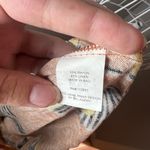 Bel Kazan Anthropologie Linen Blend Floral Print Blouse Women's Size S Mustard Yellow Photo 4