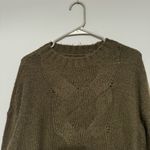 Aerie Chunky Knit Olive Sweater Photo 1