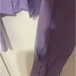 SheIn purple blazer-style shirt. Photo 3