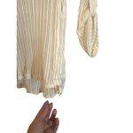 Oxide White Long sleeve Sheer Hooded Long Beach Cover Up Women Sz M Size M Photo 3