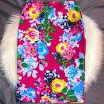 Two Piece Bodycon Pink Floral Pencil Skirt & Crop Top Set Size Small Multiple Photo 1