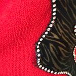 Two Vintage Sonia Dresses 1980's Handmade Knit Red & Black Dress & Black Size L Photo 13