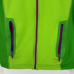 Marmot Full Zip Hooded Polartech Fleece Women’s Size Medium Green & Purple Photo 4