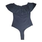 BCBGMAXAZRIA Black Ruffle Off Shoulder The Bodysuit Size XXS Photo 2