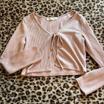 Her Entire Name Says Grace Cropped tie cardigan  Photo 0