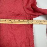J.Jill Love Linen Top Womens XS Petite Red Watermelon Button Front Tunic Coastal Photo 6