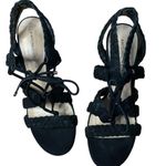 Antonio Melani  Women's Sandals Black Tie up Front Closure Size 8 Photo 5