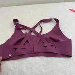 Lululemon  Laser Focused‎ Sports Bra Vintage Plum Purple Medium Support 12B/c Photo 4