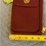 Badgley Mischka Crossbody Purse Red Vegan Leather Phone Pocket Small NWT Photo 6