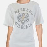 Le lis NWT -  COLLECTION Weekend Wildcats Womens Cotton Graphic T-Shirt Large Photo 1