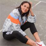 Central Park West Wesley Colorblock Snake Print Puffer Coat Pattern Jacket sz L Photo 4