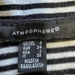 Atmosphere  Tank Women's Soft Casual Layer 6 White/Black Stripes Photo 3