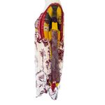 Jean Paul Gaultier Soleil Mixed Media Mesh‎ Panel Lace Detail Dress Size XL Photo 2